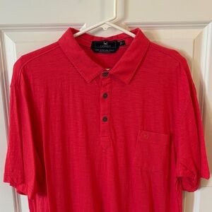 Coast Men's Vibrant Red Polo Shirt